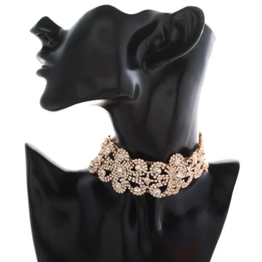 Glitzer Choker Fleur