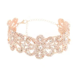 Glitzer Choker Fleur