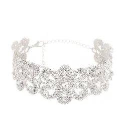 Glitzer Choker Fleur