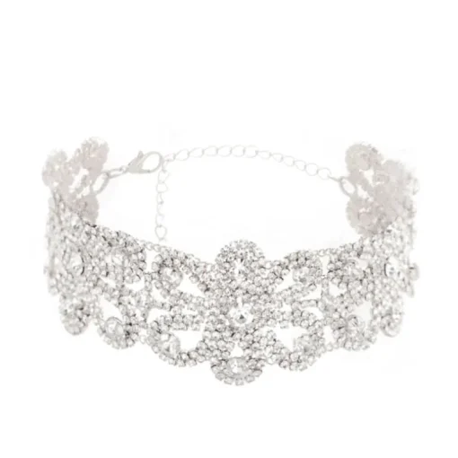 Glitzer Choker Fleur