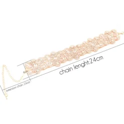 Glitzer Choker Fleur