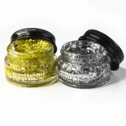 Glitzer Gel Silber & Gold