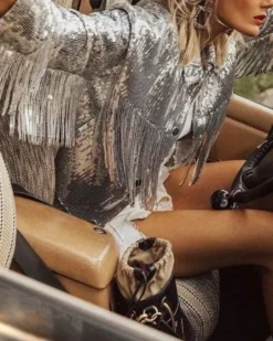 Glitzer Jacke Festival Queen