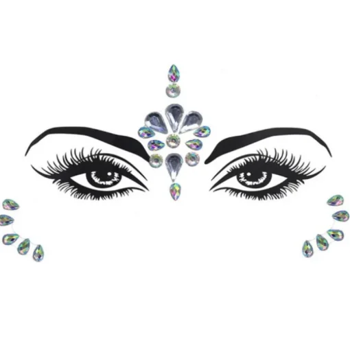 Glitzer Kristallsteine Make-Up Fiona