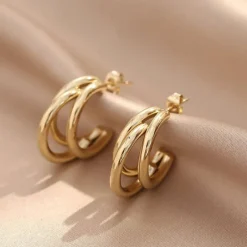 Goldene Ohrringe Shanta
