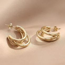 Goldene Ohrringe Shanta