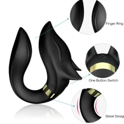 G-Punkt Dual U-förmiger Vibrator Foxy