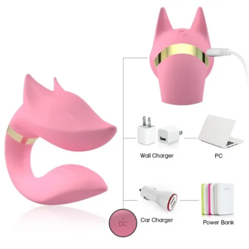 G-Punkt Dual U-förmiger Vibrator Foxy