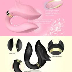 G-Punkt Dual U-förmiger Vibrator Foxy