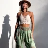 Grüne Goa Om Hose Sacred