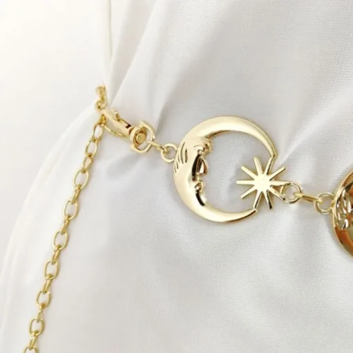 Gürtel Bauchkette Moon & Star