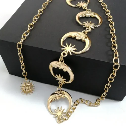 Gürtel Bauchkette Moon & Star