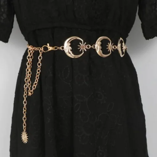 Gürtel Bauchkette Moon & Star