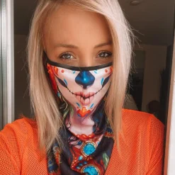 Hals-Mundschutz "Dia de los muertos"