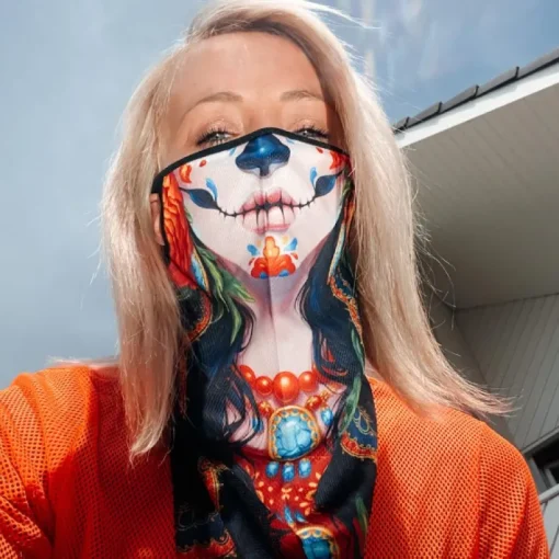 Hals-Mundschutz "Dia de los muertos"