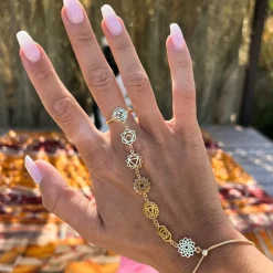 Handkette Armband Chakra Power