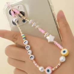 Handykette Love Rosa Star