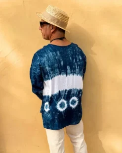 Herren Batik Boho Shirt Ilian