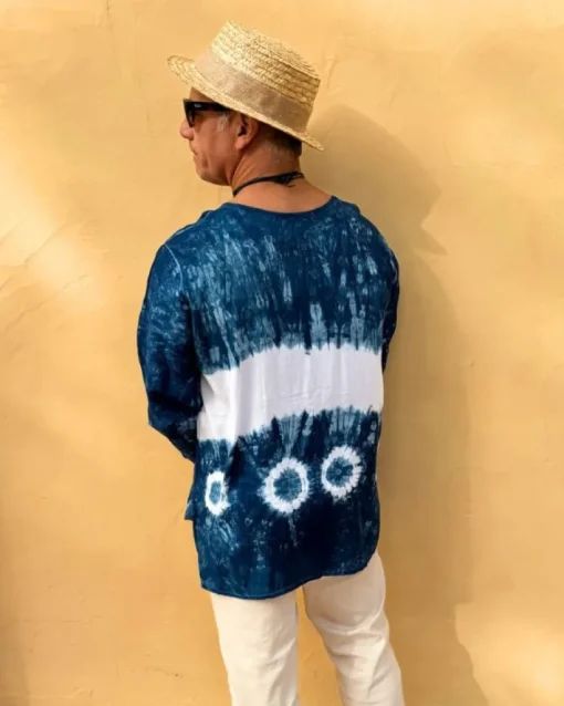 Herren Batik Boho Shirt Ilian