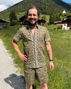 Herren Hemd Mystic Fish