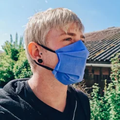 Herren Stoffmaske schwarz Leonardo