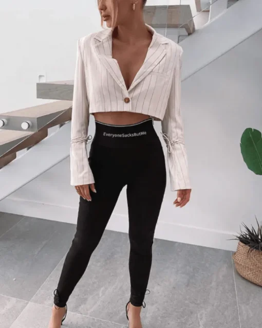 High-Waist Leggings "Everyone Sucks But Me"
