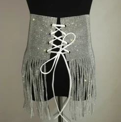 High-Waisted Glitzer Rock Shiny