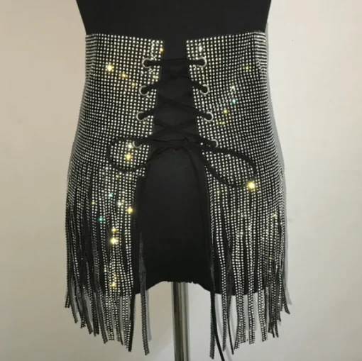 High-Waisted Glitzer Rock Shiny