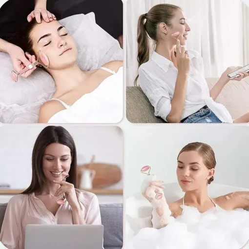 Jade Gesichts Roller & Gua Sha Stein Linda