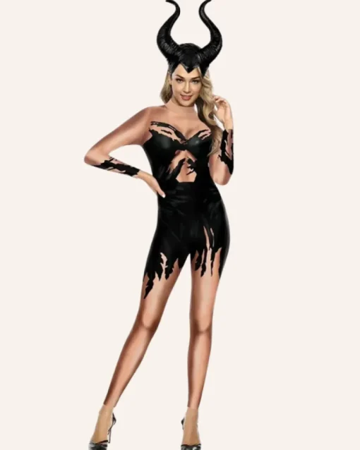 Jumpsuit Kostüm Teufels Hexe