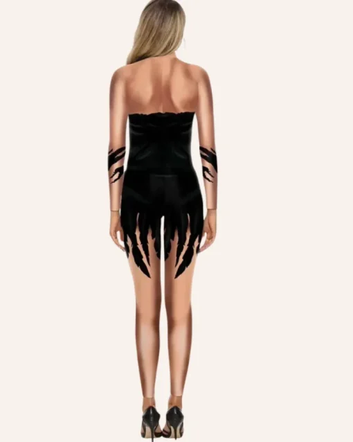 Jumpsuit Kostüm Teufels Hexe