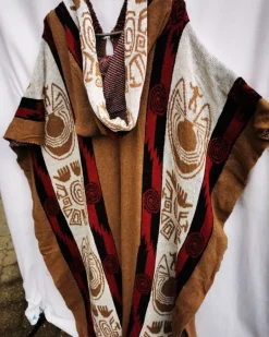 Kapuzen Männer Poncho Basil