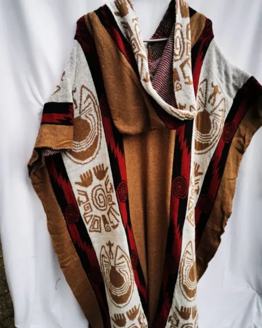 Kapuzen Männer Poncho Basil
