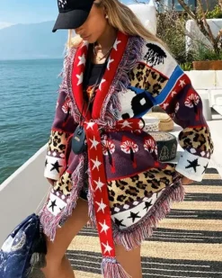 Kaschmir Wild Magic Strickjacke Cardigan