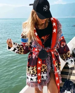 Kaschmir Wild Magic Strickjacke Cardigan