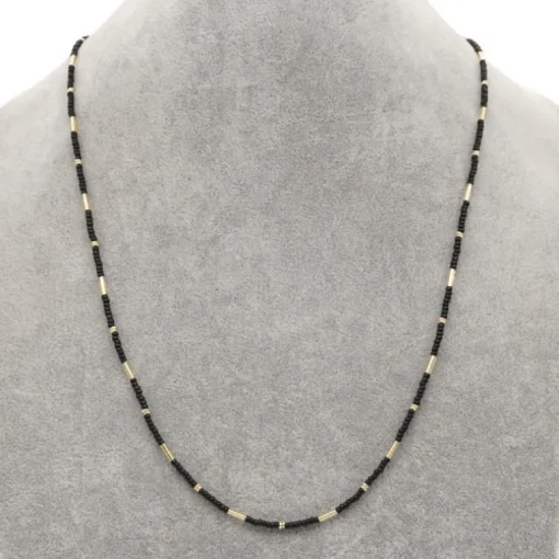 Kette für Maske Black Gold Pearl