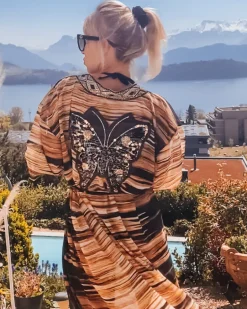 Kimono Golden Butterfly