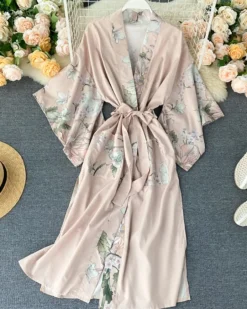 Kimono Pavo Flowers