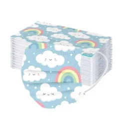 Kinder Einwegmasken Blauer Himmel