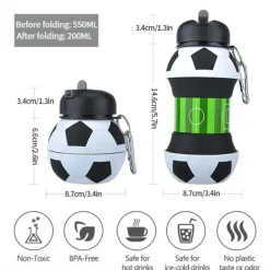 Kinder Trinkflasche Fussball Fan
