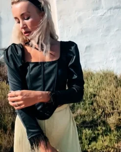 Korsett langarm Shirt Aisha