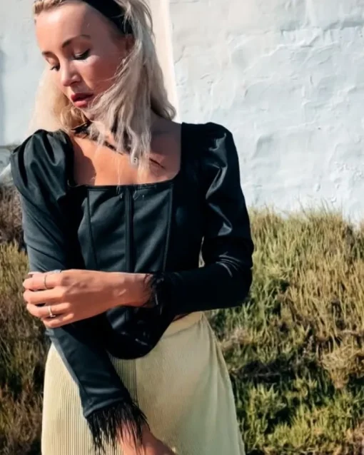 Korsett langarm Shirt Aisha
