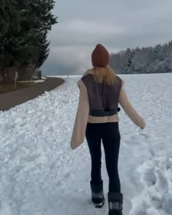 Kunstleder Damen Gilet Nika