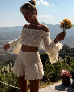 Kurze Hose Cotton Whisper