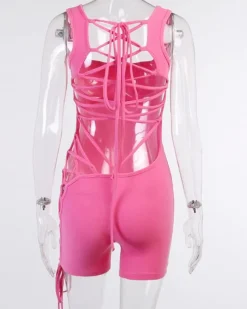 Kurzer Bandage Jumpsuit Karly