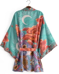Kurzer Kimono Midnight Moonrise