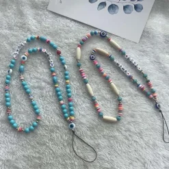 Lange Perlen Handykette Love Mama