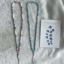 Lange Perlen Handykette Love Mama