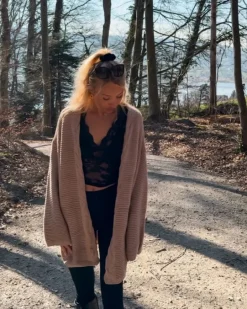 Lange Strickjacke Susy
