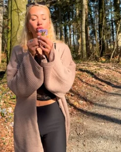 Lange Strickjacke Susy
